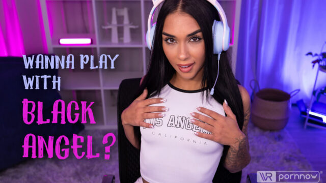 Erotic Gaming Session Starring Black Angel